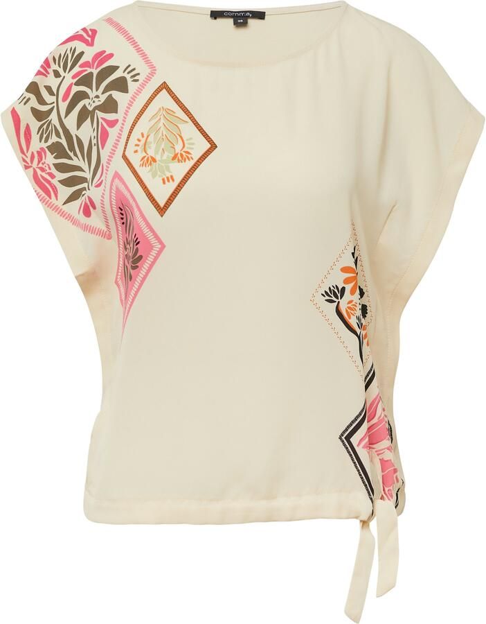 Comma Shirt met vleermuismouwen met bloemachtig patroon en vleermuismouwen - Foto 3