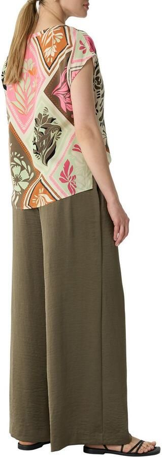 Comma Regular fit blouseshirt met V-hals - Foto 3