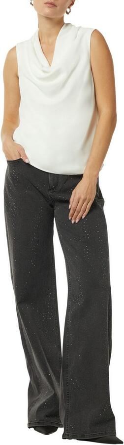 Comma Shirttop met cascadehals - Foto 3