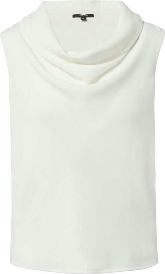 Comma Shirttop met cascadehals