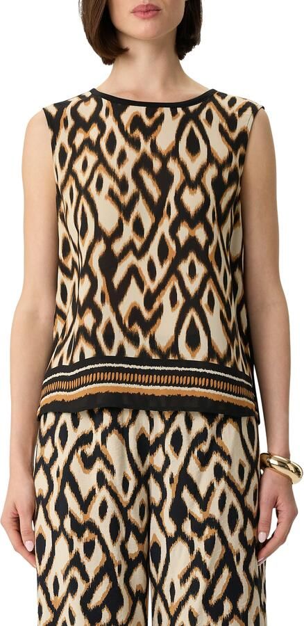 Comma Shirttop met grafisch patroon - Foto 4