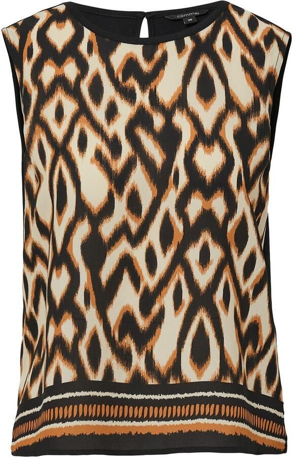 Comma Shirttop met grafisch patroon