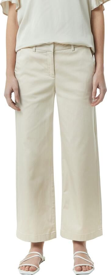 Comma Stoffen broek Zomerbroek met uitlopende pijpen en stretch - Foto 4