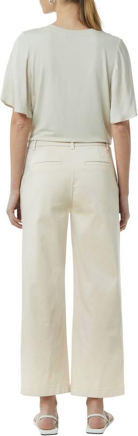 Comma Stoffen broek Zomerbroek met uitlopende pijpen en stretch - Foto 3