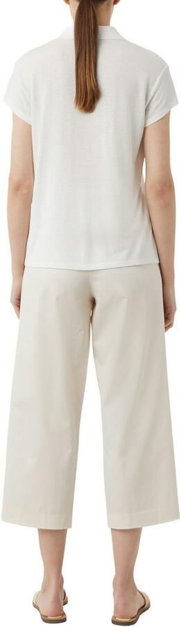 Comma T-shirt met aandeel linnen - Foto 3