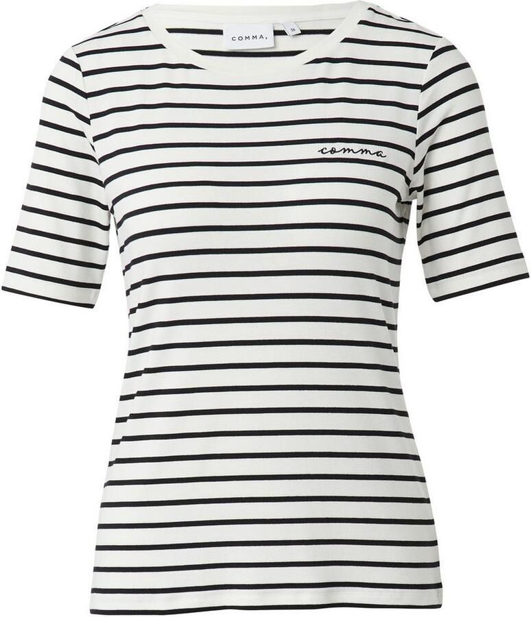 Comma T-shirt met geborduurd logo - Foto 3