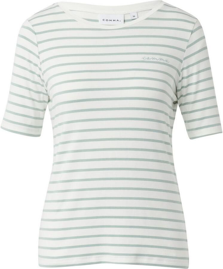 Comma T-shirt met geborduurd logo