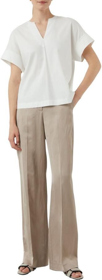 Comma T-shirt met ingesneden ronde hals - Foto 2