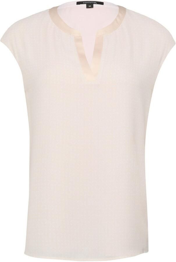 Comma T-shirt met satijnen strook