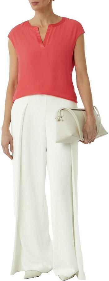 Comma Blouseshirt van viscosemix met tuniekkraag - Foto 2