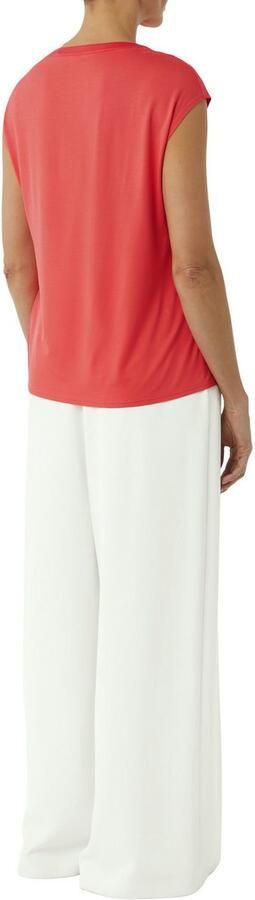 Comma Blouseshirt van viscosemix met tuniekkraag - Foto 3