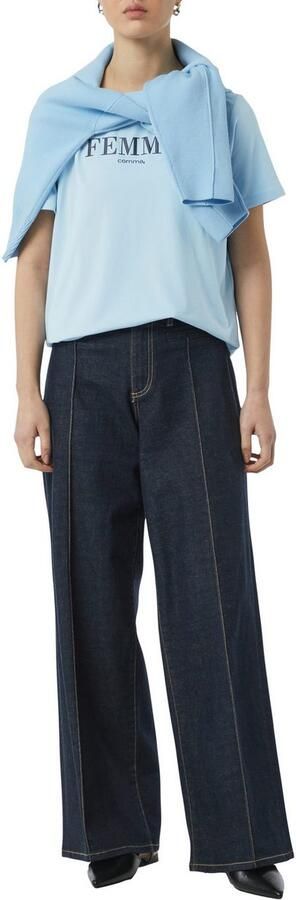 Comma T-shirt met statement-print - Foto 3