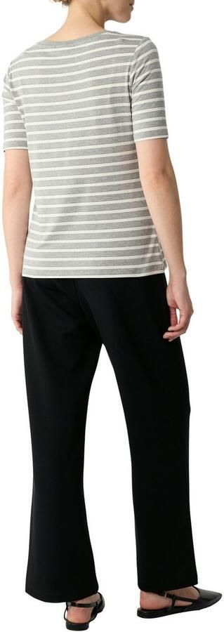 Comma T-shirt met streepmotief - Foto 3