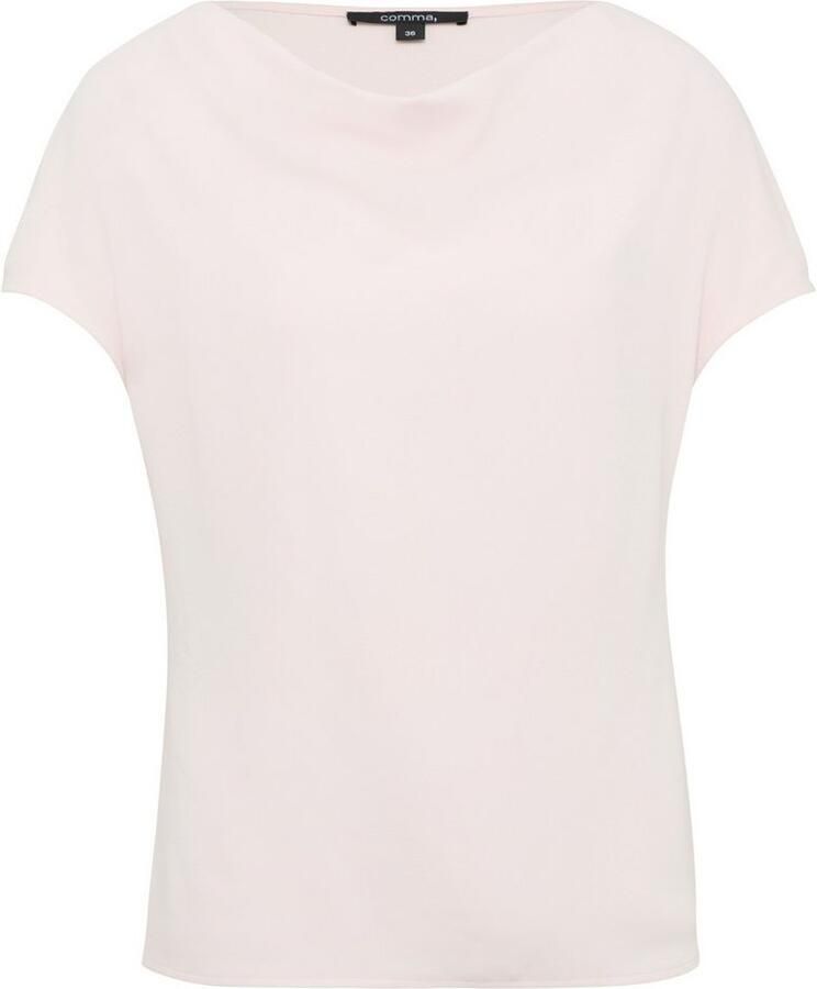 Comma T-shirt met stretchaandeel
