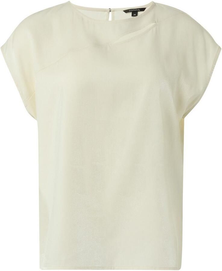 Comma T-shirt met uitsnijding aan de voorkant