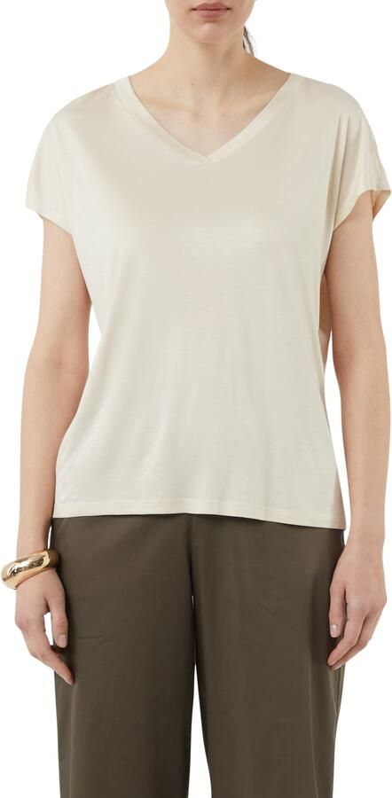 Comma T-shirt met v-hals - Foto 4