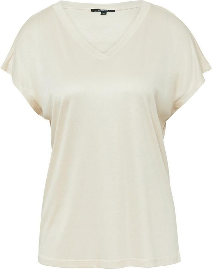Comma T-shirt met v-hals