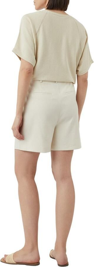 Comma Trui met korte mouwen met gaatjespatroon-details en ronde hals - Foto 2