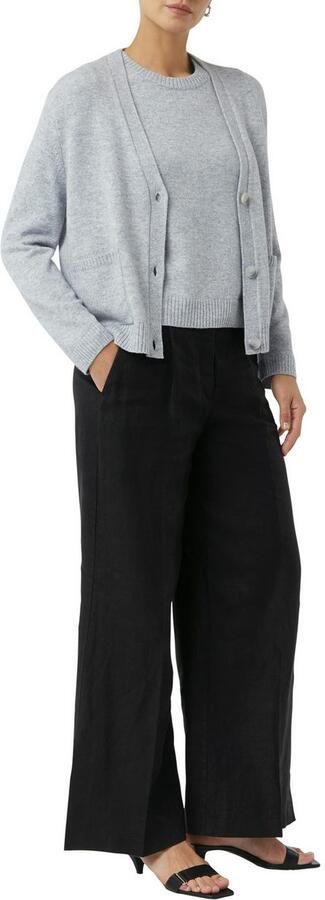 Comma Gebreid jack van wolmix met V-hals - Foto 2