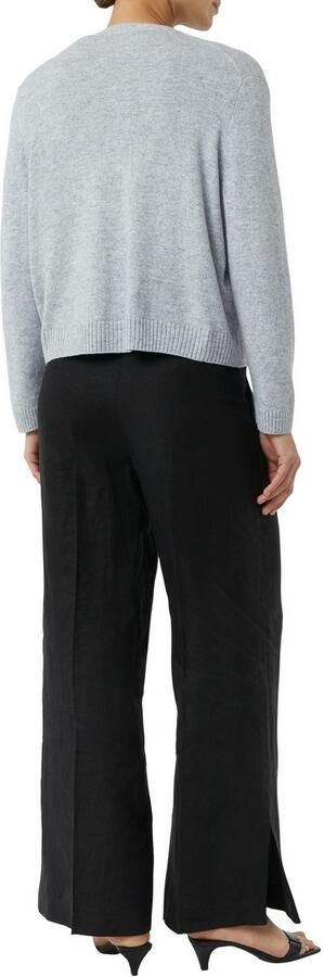 Comma Gebreid jack van wolmix met V-hals - Foto 3