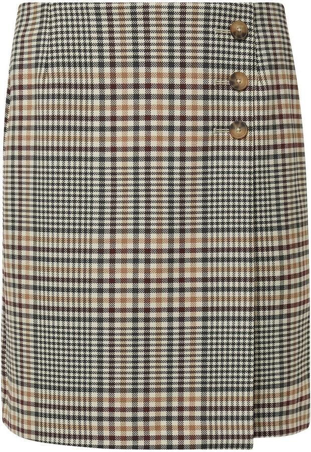 Comma Minirok met knopen en ritssluiting