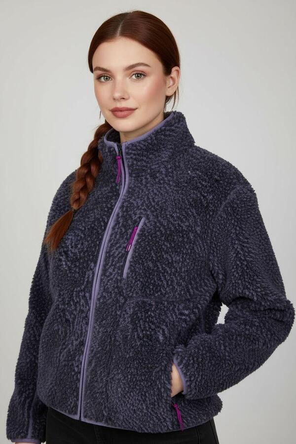 Converse Fleecejack WOMEN'S PRINTED SHERPA FULL-ZIP JACKET - Foto 2
