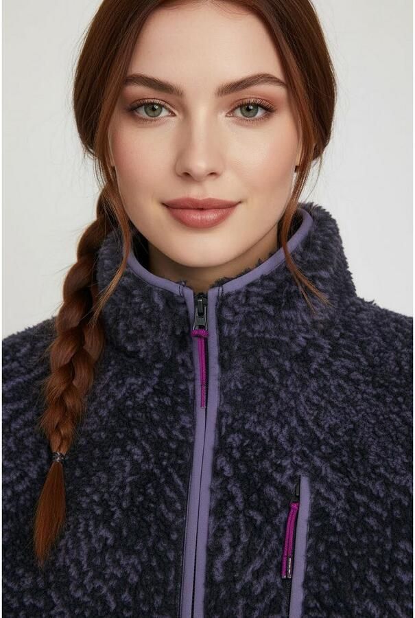 Converse Fleecejack WOMEN'S PRINTED SHERPA FULL-ZIP JACKET