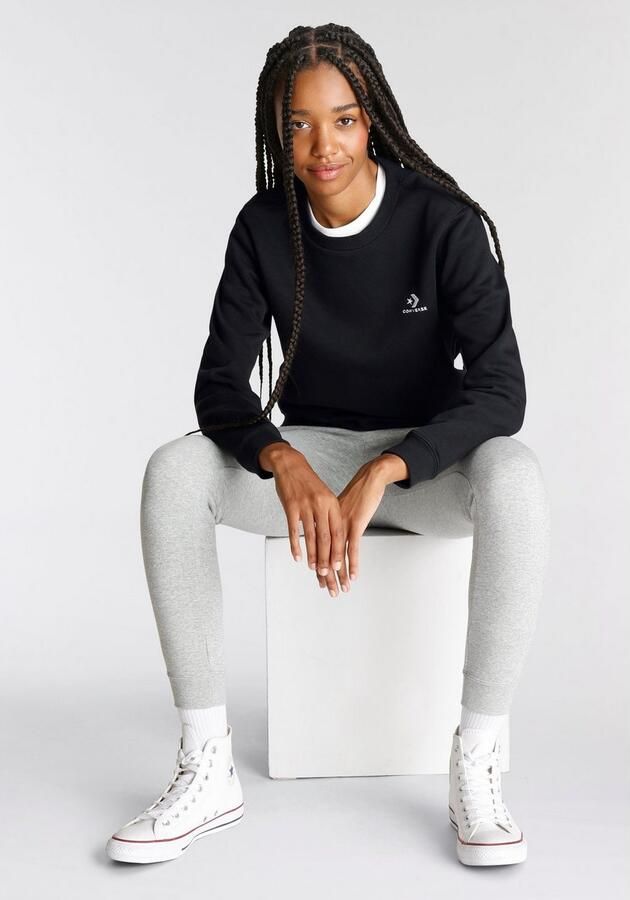 Converse Sweatshirt GO-TO EMBROIDERED STAR CHEVRON BRUSHED BACK FLEECE CREW SWEATSHIRT - Foto 7