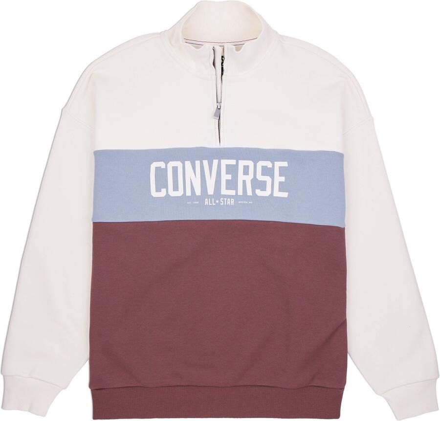 Converse Sweatshirt WO 'S HALF-ZIP COLORBLOCKED PULLOVER (1-delig)