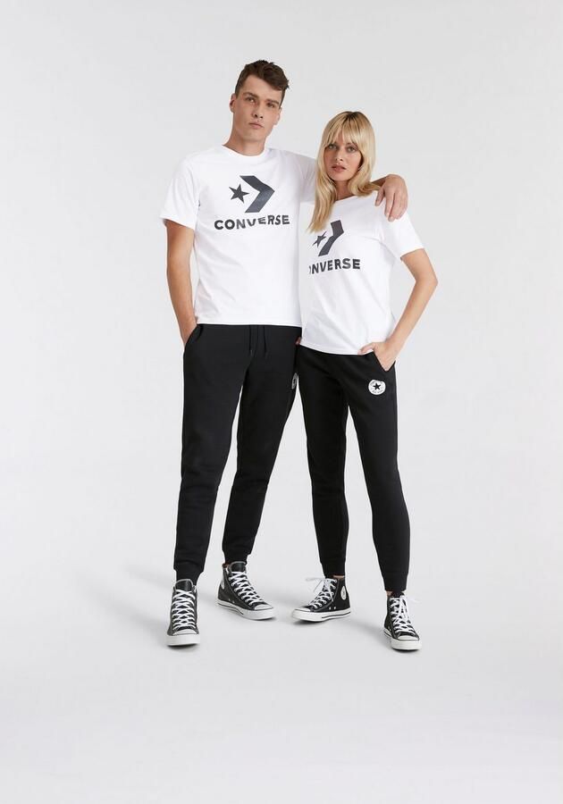 Converse Standard Fit Center Tar Chev Ss Tee T-shirts Kleding white maat: S beschikbare maaten:S