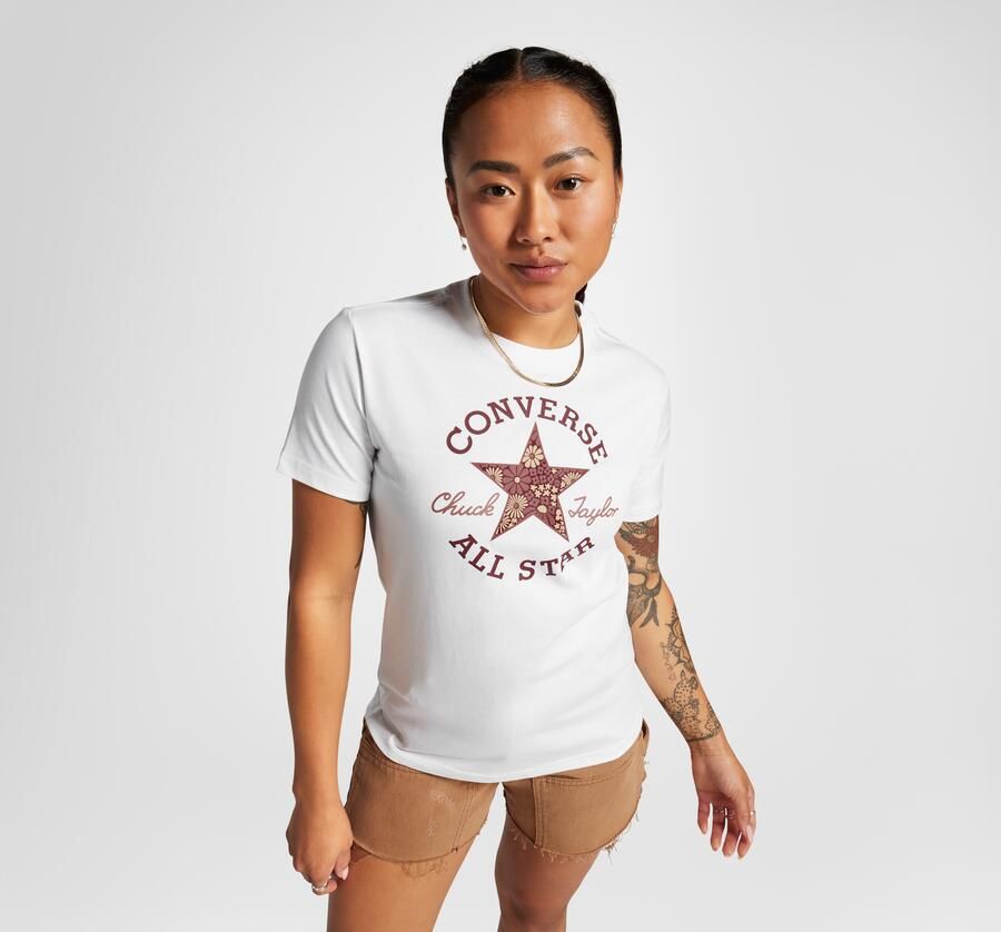 Converse T-shirt WOMEN'S FLORAL PATCH T-SHIRT - Foto 5