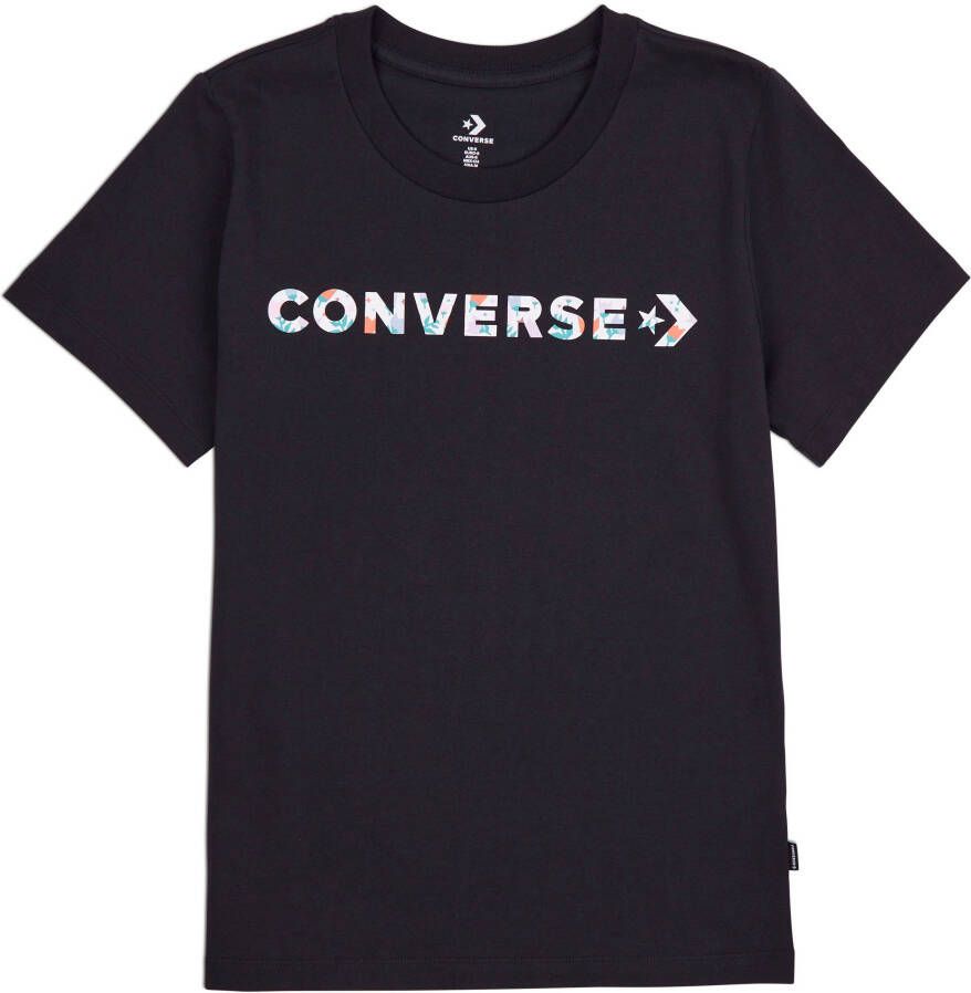 Converse T-shirt Korte Mouw Floral Logo Graphic