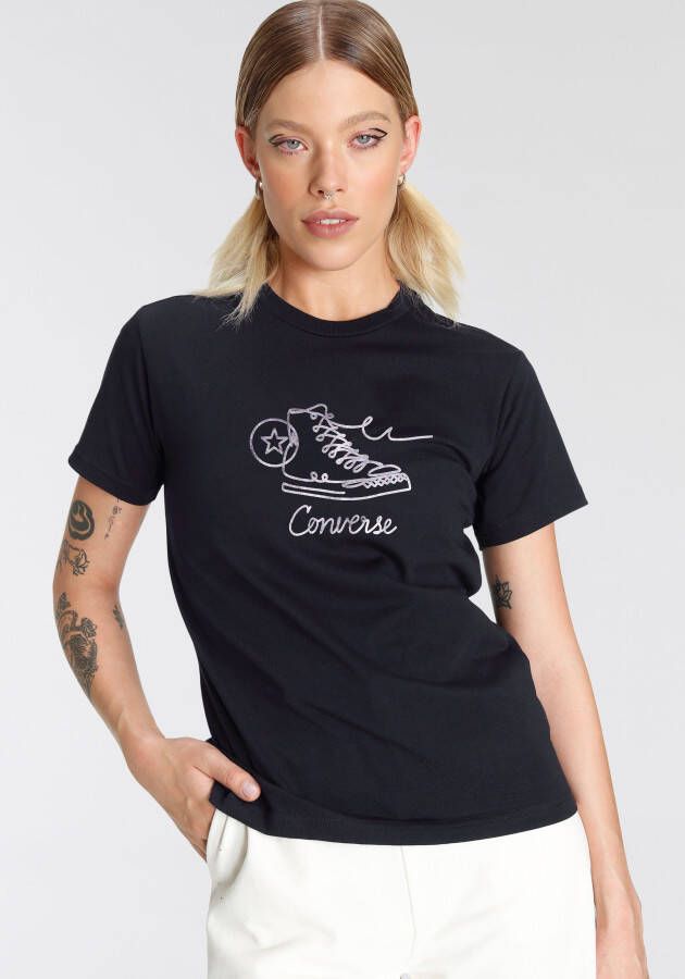 Converse T-shirt WOMEN'S SNEAKER SHORT SLEE (1-delig)