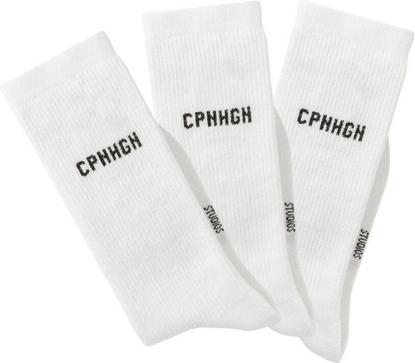 Copenhagen Studios Basic sokken met ribstructuur en borduursel (set 3 paar) - Foto 2