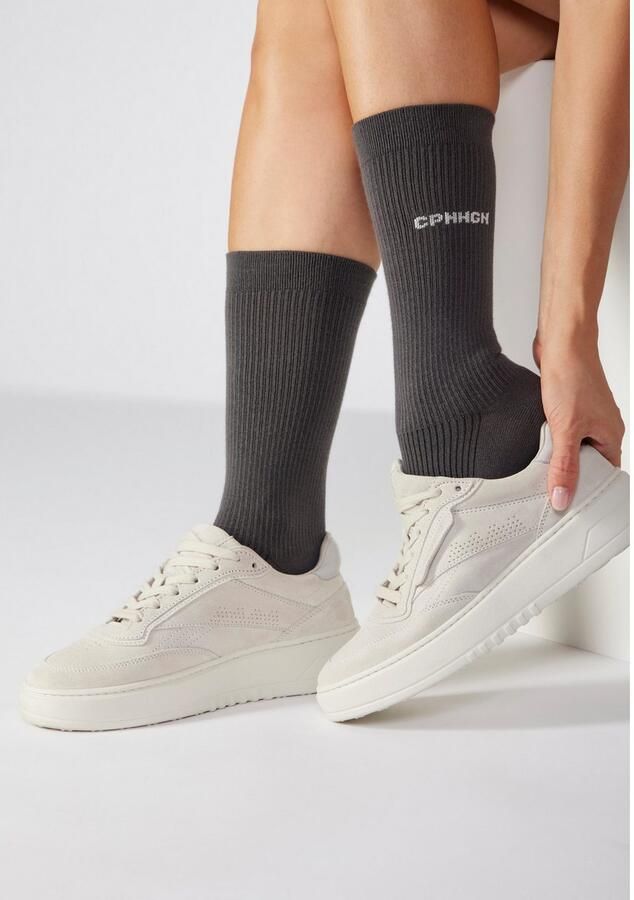 Copenhagen Studios Basic sokken met ribstructuur en borduursel (set 3 paar) - Foto 4