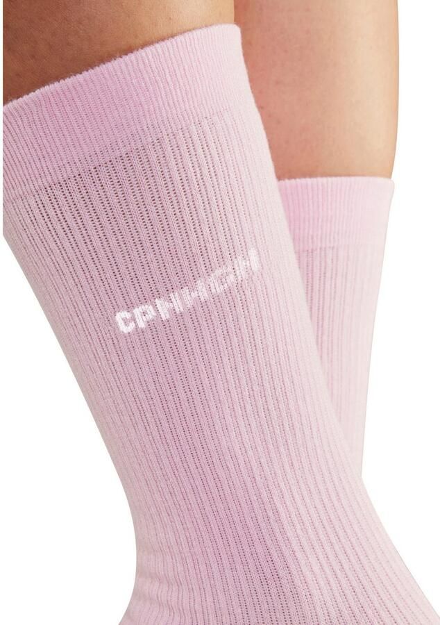 Copenhagen Studios Basic sokken met ribstructuur en borduursel (set 3 paar) - Foto 6