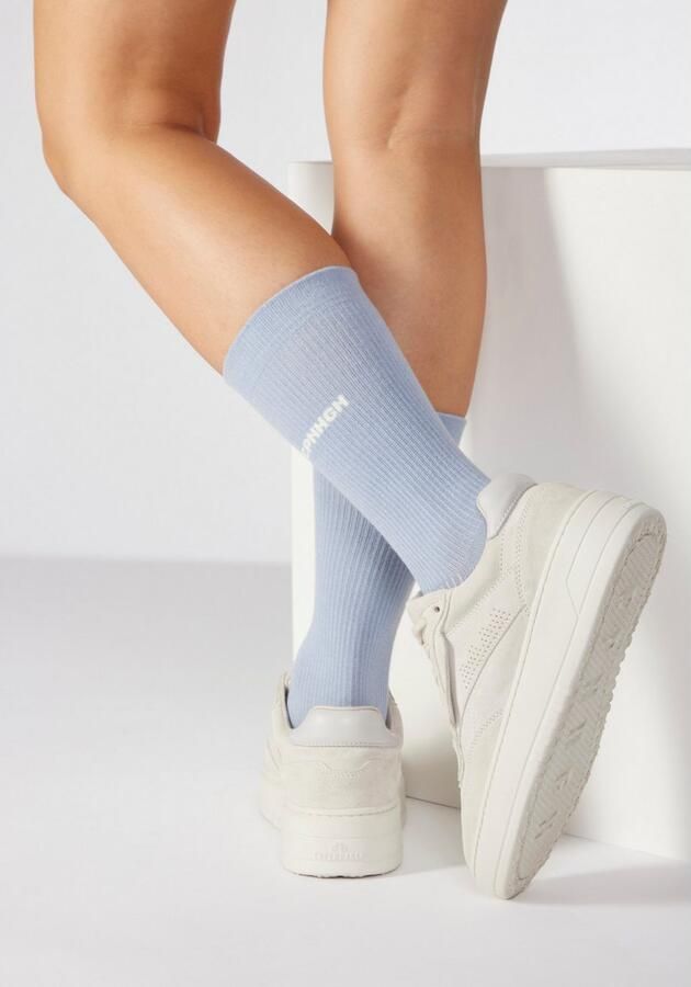 Copenhagen Studios Basic sokken met ribstructuur en borduursel (set 3 paar) - Foto 15