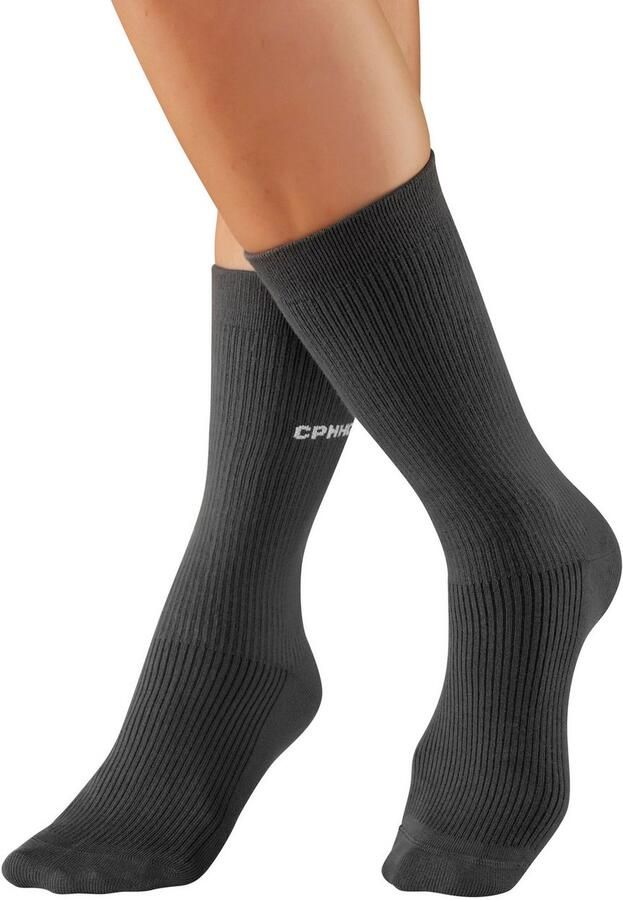 Copenhagen Studios Basic sokken met ribstructuur en borduursel (set 3 paar) - Foto 16