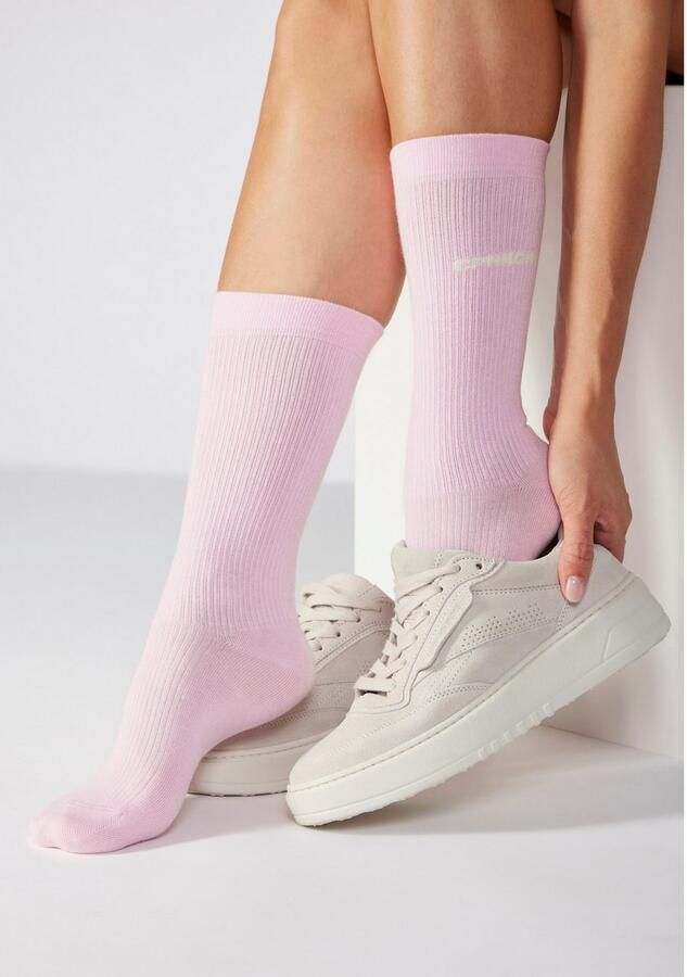 Copenhagen Studios Basic sokken met ribstructuur en borduursel (set 3 paar) - Foto 10