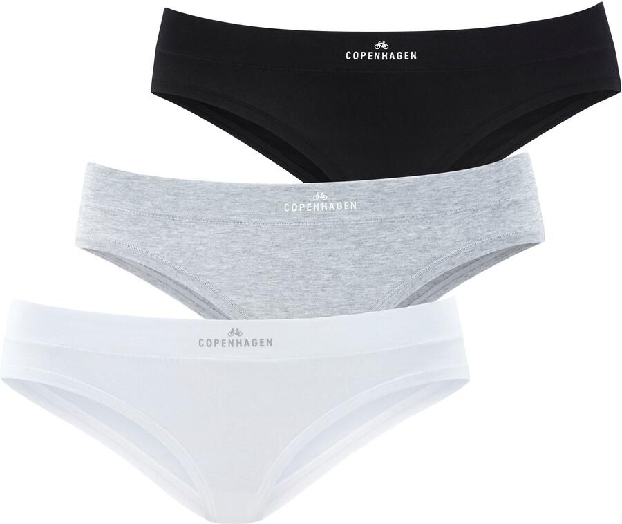 Copenhagen Studios Bikinibroekje Met logoprint bij de band van zachte bio-katoenkwaliteit (Set van 3) - Foto 5