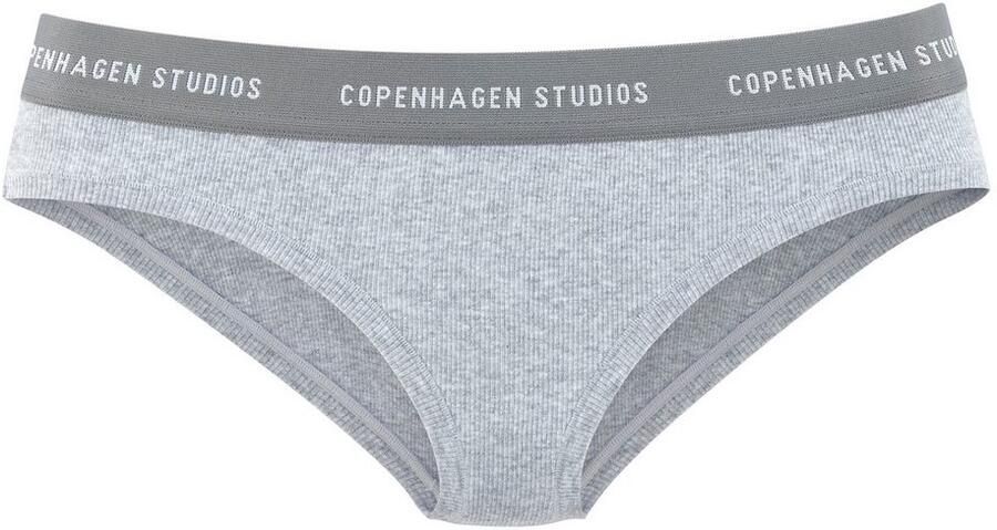 Copenhagen Studios Bikinibroekje Met zachte logoband van geribde bio-katoenkwaliteit (Set van 2) - Foto 4