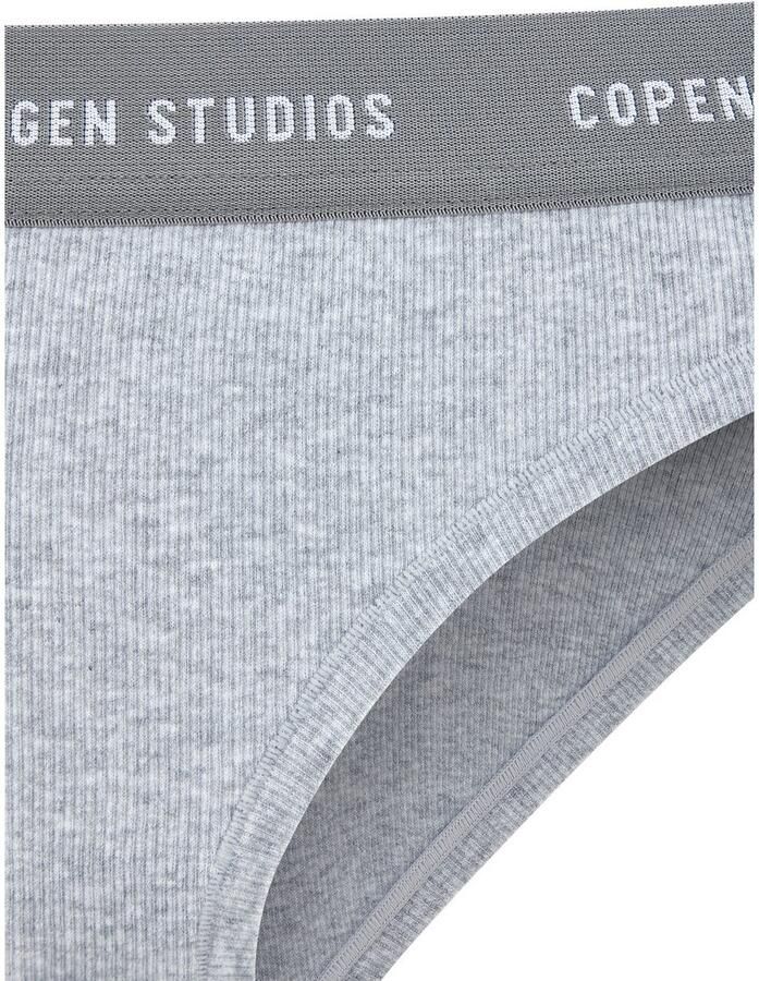 Copenhagen Studios Bikinibroekje Met zachte logoband van geribde bio-katoenkwaliteit (Set van 2)