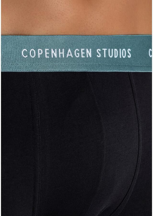 Copenhagen Studios Boxershort voor heren met gekleurde logo-tailleband (set 3 stuks)