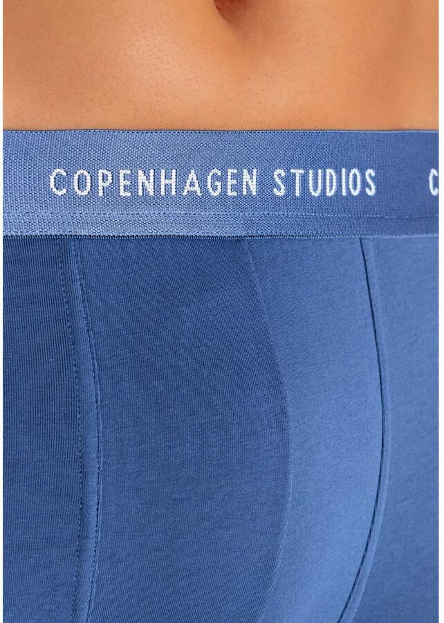 Copenhagen Studios Boxershort voor heren met gekleurde logo-tailleband (set 3 stuks)