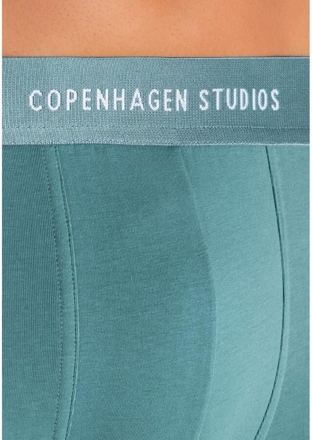 Copenhagen Studios Boxershort voor heren met gekleurde logo-tailleband (set 3 stuks)