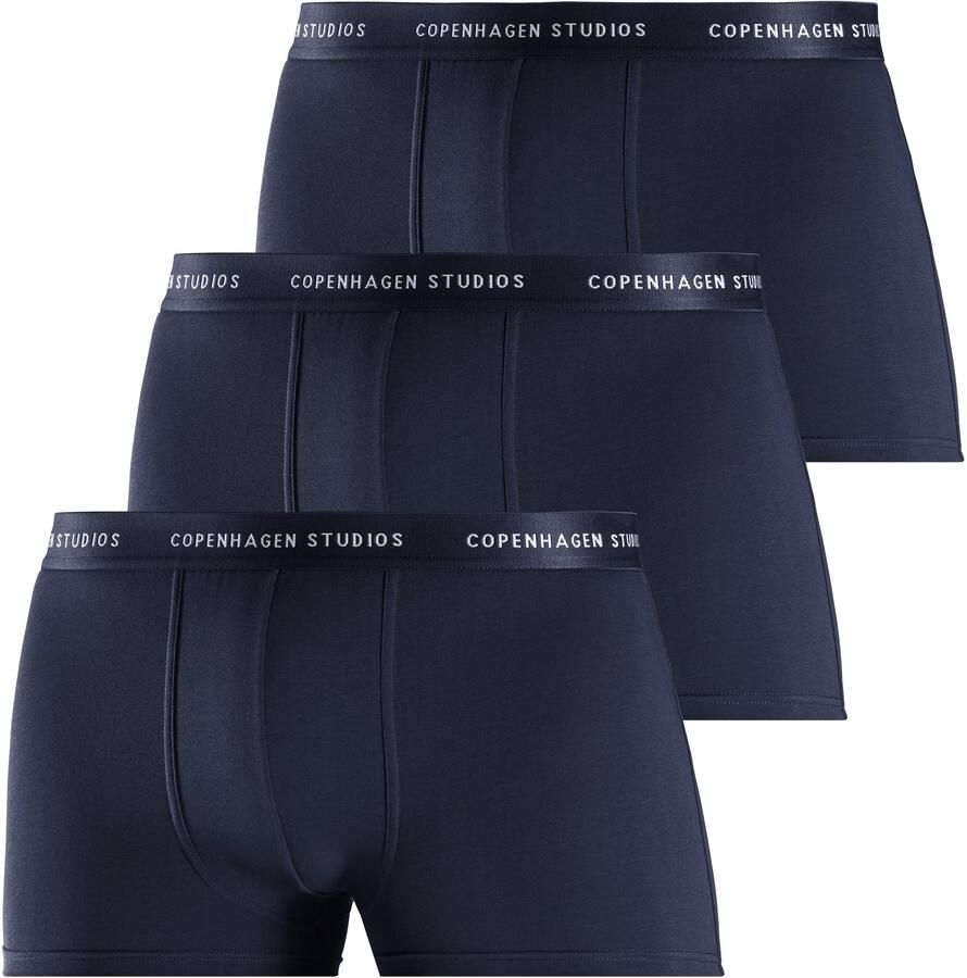 Copenhagen Studios Boxershort voor heren met gekleurde logo-tailleband (set 3 stuks) - Foto 6