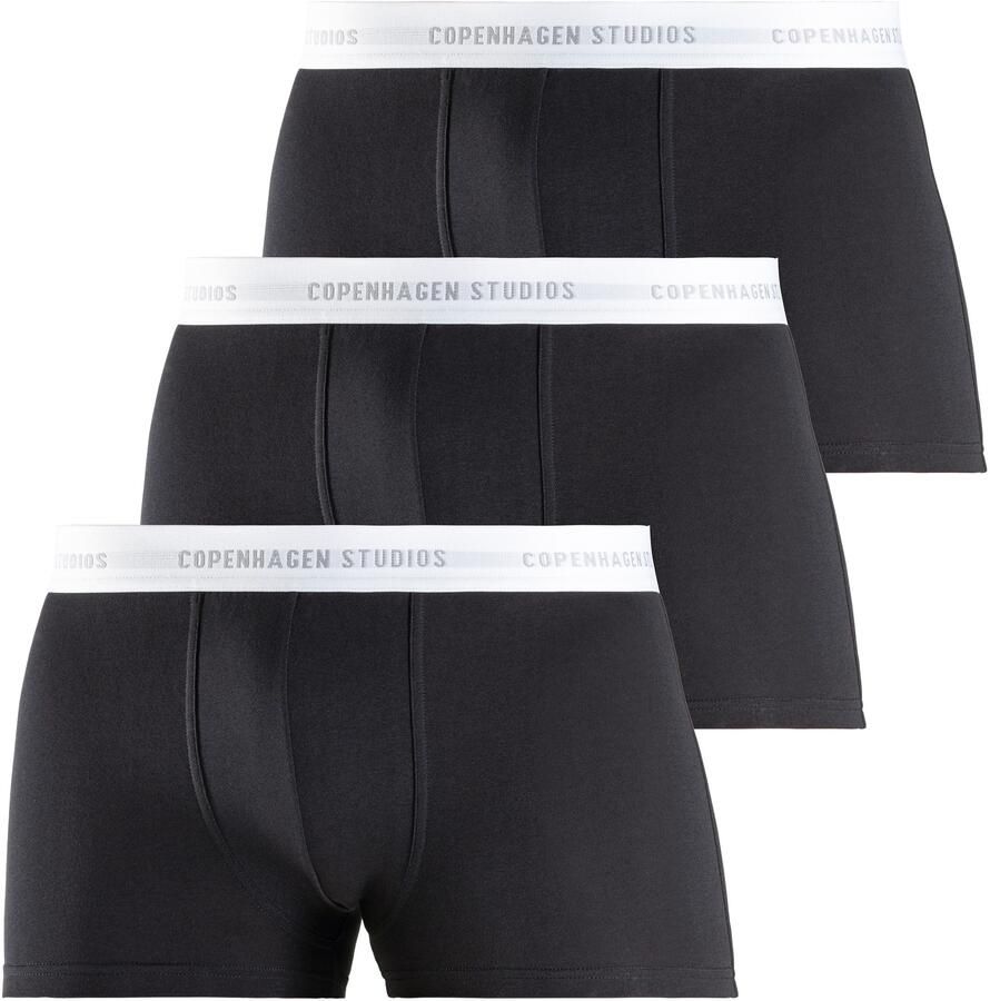 Copenhagen Studios Boxershort voor heren met witte logo-tailleband (set 3 stuks) - Foto 6