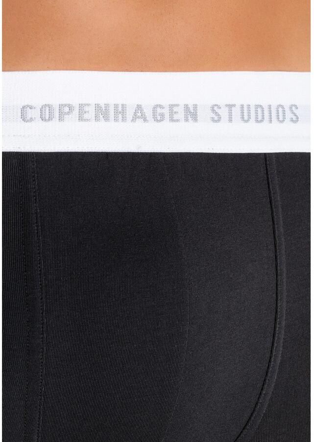 Copenhagen Studios Boxershort voor heren met witte logo-tailleband (set 3 stuks)
