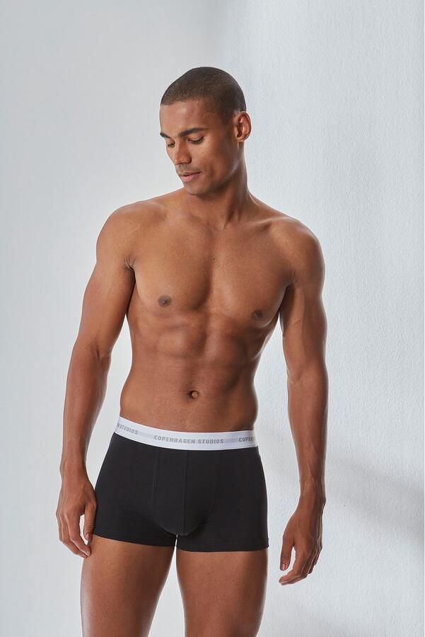 Copenhagen Studios Boxershort voor heren met witte logo-tailleband (set 3 stuks) - Foto 4