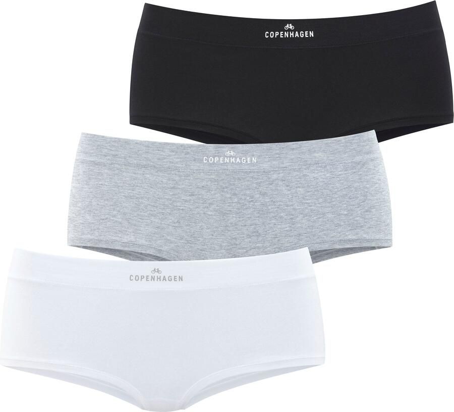 Copenhagen Studios Hipster Met logoprint bij de band van zachte bio-katoenkwaliteit (Set van 3) - Foto 5